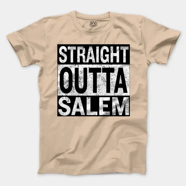 Straight Outta Salem Men/Unisex T-Shirt in Natural Color