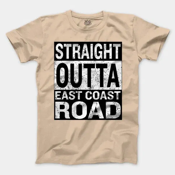 Straight Outta Ecr Men/Unisex T-Shirt in Natural Color