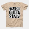 Straight Outta Omr Men/Unisex T-Shirt in Natural Color
