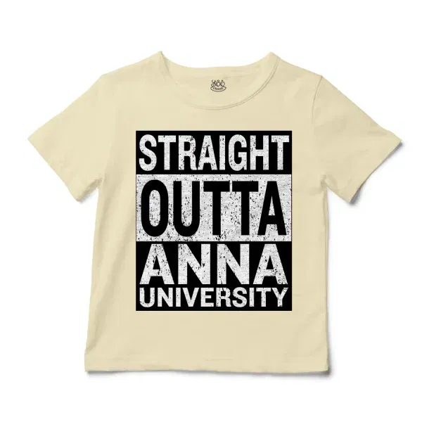 Straight Outta Anna University Unisex Toddler T-Shirt in Natural Color