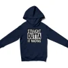 Straight Outta Iit Madras Unisex Youth Hoodie in Navy Color
