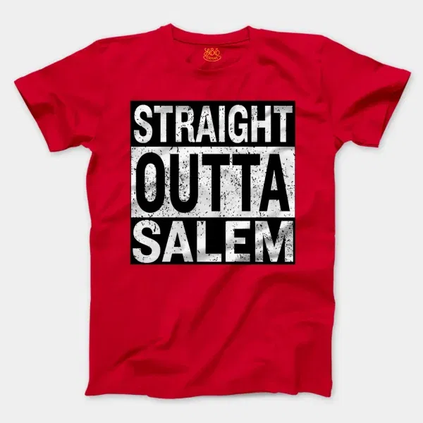 Straight Outta Salem Men/Unisex T-Shirt in Red Color