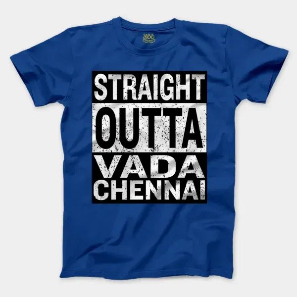 Straight Outta Vada Chennai Men/Unisex T-Shirt in Royal Color