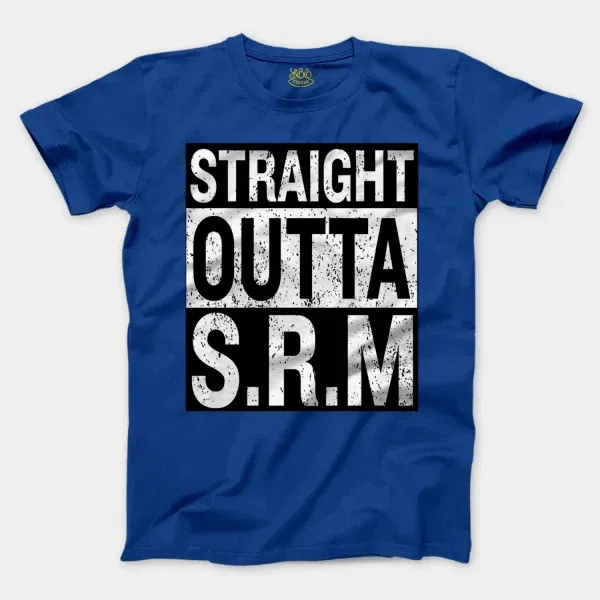 Straight Outta Srm University Men/Unisex T-Shirt in Royal Color