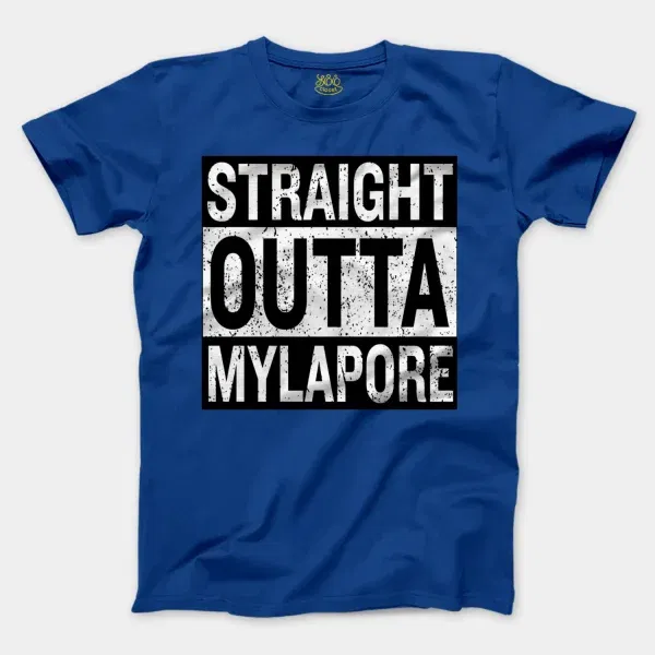 Straight Outta Mylapore Men/Unisex T-Shirt in Royal Color