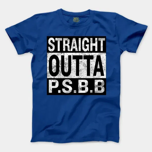 Straight Outta Psbb Men/Unisex T-Shirt in Royal Color