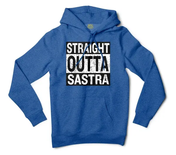 Straight Outta Sastra Men/Unisex Hoodie in Royal Heather Color