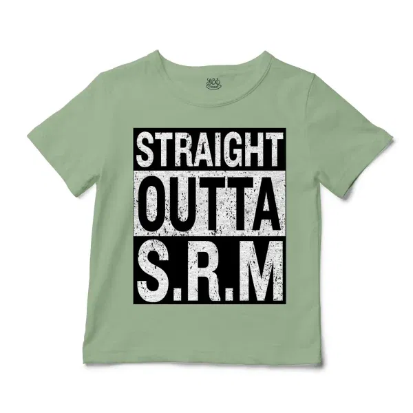 Straight Outta Srm University Unisex Toddler T-Shirt in Sage Color