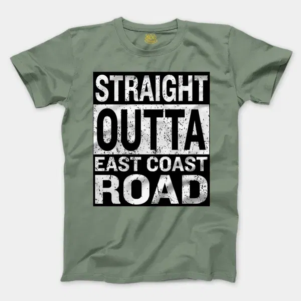 Straight Outta Ecr Men/Unisex T-Shirt in Sage Color