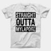 Straight Outta Mylapore Men/Unisex T-Shirt in White Color