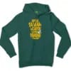 Appan Saabam Weapon Maadhri Vandhu Thaakudu Men/Unisex Hoodie in Alpine Green Color