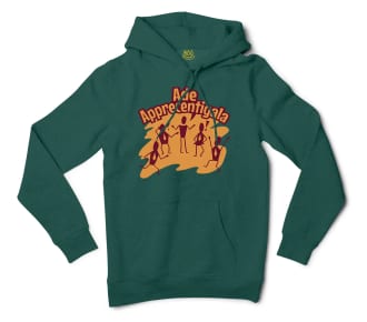 Ade Apprecentingala Men/Unisex Hoodie in Alpine Green Color