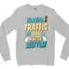 Naanga Traffic And Lovu La Matta Mattom Men/Unisex Long Sleeve Sweatshirt in Ash Color