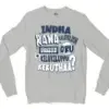 Indha Rana Kalathulayum Unakku Oru Kilukiluppu Kekuthaa Men/Unisex Long Sleeve Sweatshirt in Ash Color