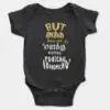 But Antha Dealing Enaku Romba Pudichu Irundhichu Short Sleeve Baby Onesie in Black Color