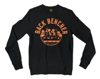 Back Bencher Men/Unisex Long Sleeve T-Shirt in Black Color