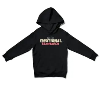 Emotional Ekambaram Unisex Youth Hoodie in Black Color
