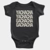 Yachacha Yachacha, Gachacha Gachacha Short Sleeve Baby Onesie in Black Color