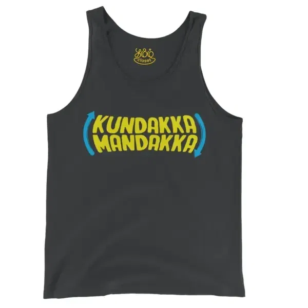 Kundakka Mandakka Men/Unisex Tank Top in Black Color