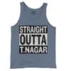 Straight Outta T-Nagar Men/Unisex Tank Top in Blue Jean Color