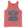 Ippove Kanna Katudhey Men/Unisex Tank Top in Bright Salmon Color