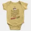 Ivalavu Aapukku Apparum Oru Soup Ah? Short Sleeve Baby Onesie in Butter Color