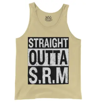 Straight Outta Srm University Men/Unisex Tank Top in Butter Color
