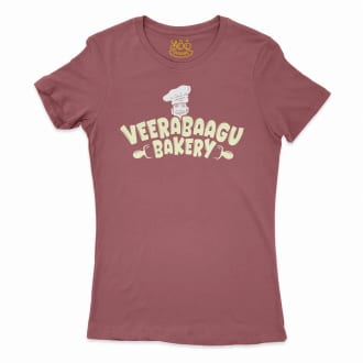 Veerabaagu Bakery Women’s T-Shirt in Cardinal Color