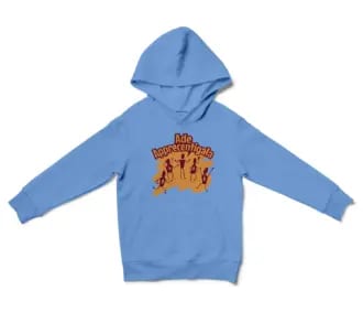 Ade Apprecentingala Unisex Youth Hoodie in Carolina Blue Color