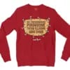 Nee Pudungurathu Puraavume Theva Illadha Aani Dhan Men/Unisex Long Sleeve Sweatshirt in Cherry Red Color