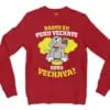 Naayu Ku Peru Vachaye Soru Vachaye Men/Unisex Long Sleeve Sweatshirt in Cherry Red Color