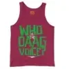 Who Is The Daag Voice Men/Unisex Tank Top in Crimson Color