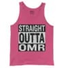 Straight Outta Omr Men/Unisex Tank Top in Crunchberry Color