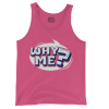 Why Me? Men/Unisex Tank Top in Crunchberry Color