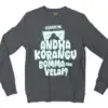 Echuuse Me Andha Korangu Bomma Ena Velai? Men/Unisex Long Sleeve T-Shirt in Dark Heather Color