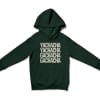 Yachacha Yachacha, Gachacha Gachacha Unisex Youth Hoodie in Forest Green Color