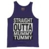 Straight Outta Mummy Tummy Men/Unisex Tank Top in Grape Color
