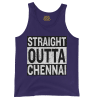 Straight Outta Chennai Men/Unisex Tank Top in Grape Color