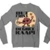 But First Degree Kaapi Men/Unisex Long Sleeve Sweatshirt in Graphite Heather Color