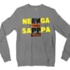 Neenga Romba Sappaa Phigru Men/Unisex Long Sleeve Sweatshirt in Graphite Heather Color