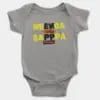 Neenga Romba Sappaa Phigru Short Sleeve Baby Onesie in Heather Color