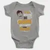 I Yam Speaking No Cross Speaking Short Sleeve Baby Onesie in Heather Color