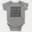 Yachacha Yachacha, Gachacha Gachacha - Black Short Sleeve Baby Onesie in Heather Color
