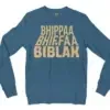 Bhippa Bhiffa Biblak Men/Unisex Long Sleeve T-Shirt in Indigo Blue Color