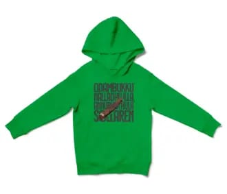 Odambukku Nalladhu Illa, Annubhavathula Sollaren (Black) Unisex Youth Hoodie in Irish Green Color