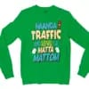Naanga Traffic And Lovu La Matta Mattom Men/Unisex Long Sleeve T-Shirt in Irish Green Color