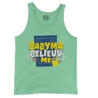 Babyma Belieuv Me Men/Unisex Tank Top in Island Reef Color