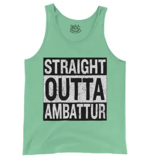 Straight Outta Ambattur Men/Unisex Tank Top in Island Reef Color