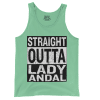 Straight Outta Lady Andal Men/Unisex Tank Top in Island Reef Color