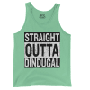 Straight Outta Dindugal Men/Unisex Tank Top in Island Reef Color